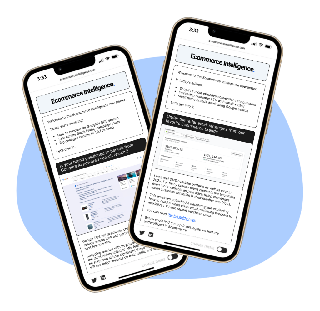 EI Newsletter phones mockup final Newsletter phones mockup